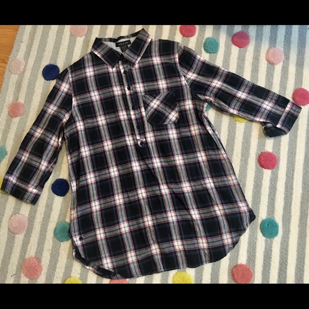 Half button up